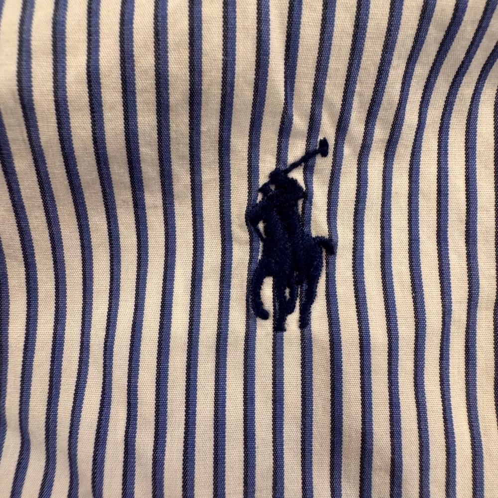 Ralph Lauren Classic Fit Striped Oxford Shirt Preppy Old Money Mens Sz 19 2XL - Picture 5 of 12